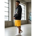 thumbnail image 6 of J. METHOD Men’s Cargo Shorts Active Casual Comfy Workout Gym Elastic Drawstring Fleece Pockets Sweat Pants NEMP07 Yellow 4XL, 6 of 6