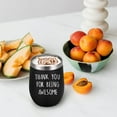 thumbnail image 4 of Thank You for Being Awesome Wine Tumbler, Birthday Christmas Friendship Thank You Gift for Women Friend Coworkers Sisters Her Mom, 12 Oz Stainless Steel Insulated Wine Tumbler with Straw, Black, 4 of 6
