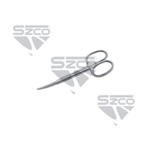 SZCO 3.5" Curved Cuticle Scissors Professional Stainless Steel, Cuticle Cutter Small Scissors for Women