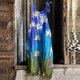 thumbnail image 3 of Gibobby Mono Corto Informal Mujer Primavera Verano Casual Moda Pantalones sin mangas Mono Estampado floral Vendaje Bolsillo Mono(Azul marino， M), 3 of 4