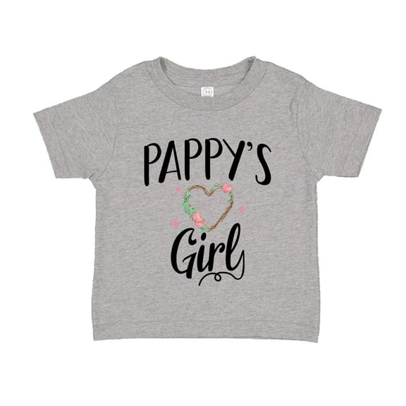 Pappy's Girl Toddler T-Shirt 2T Athletic Heather