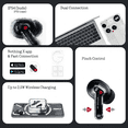 thumbnail image 3 of Nothing Ear Wireless Earbuds Bluetooth, 45dB Hybrid Smart ANC Earbuds, 11mm Deep Bass Boost, Hi-Res Audio with LDAC & LHDC 5.0, 6 Mics Call, 40.5H Playtime with Fast Charging Case, ChatGPT Supported, 3 of 8
