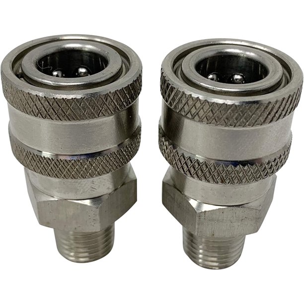 ESSENTIAL WASHER Pressure Washer Fittings 1/4" Stainless Steel Male