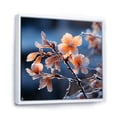 thumbnail image 2 of Designart "Cherry Blossom Flowers in Winter II" Floral Framed Wall Art - Pink Other Plants & Flowers Entryway Framed Wall Art Print, 2 of 6