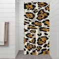 thumbnail image 2 of Beige and Black Of Leopard Print Shower Curtain 36"x72" ,Bathroom Decorative Shower Curtains Set with 12 Hooks,Modern Waterproof Washable Shower Curtain, 2 of 6