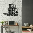 thumbnail image 4 of Craftnamesign Custom Forklift Driver Metal Wall Art LED Light, Personalized Fork Lift Name Sign, 4 of 5