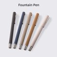 thumbnail image 3 of Riwcyla Fountain Pen with Ink Cartridge Metal Pen Case Pen Matte Appearance 0.38mm Nib Smooth for Note Taking Drawing Calligraphy Art, 3 of 6
