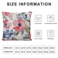 thumbnail image 5 of Qinduosi Girl Throw Pillow Covers Flowers Watercolor Pillow Cover Pink Pillowcover Soft Double Side Print Sofa Square Throw Pillowcovers inch for Women, 5 of 5