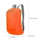 thumbnail image 3 of Mochila plegable Ligera de gran capacidad para exteriores | Bolso deportivo portátil para senderismo | Cierre de cordón repelente al agua | Material de tela duradero | Diseño unisex 14x9x3cm 70g, 3 of 8