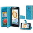 thumbnail image 4 of for 5" Alcatel ZIP A30 KORA Case Hybrid Folder Wallet Phone Case Extra Pocket Stand Pouch Purse Screen Flip Cover, 4 of 4