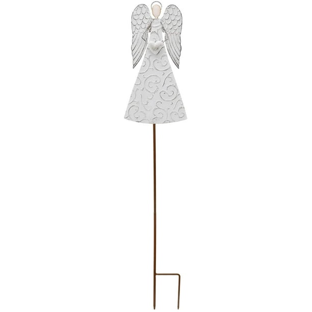 Attraction Design Angel Garden Stake Decorative Angel Yard Stake, Angel Decor Metal Yard Art