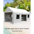 thumbnail image 4 of Towallmark 13'x20' Heavy-Duty Portable Garage Carport – 4-Door Oversized Shelter for Trucks, RVs & SUVs, 4 of 8