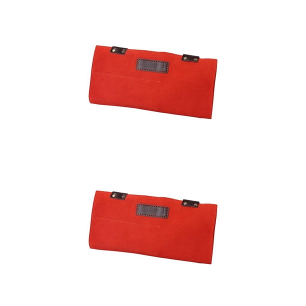 Seitruly Peluquería de cuero Peluquería Herramientas Titular Bolsa Tijeras Tijeras Estuche Bolsa Rojo 2piezas Tipo 1
