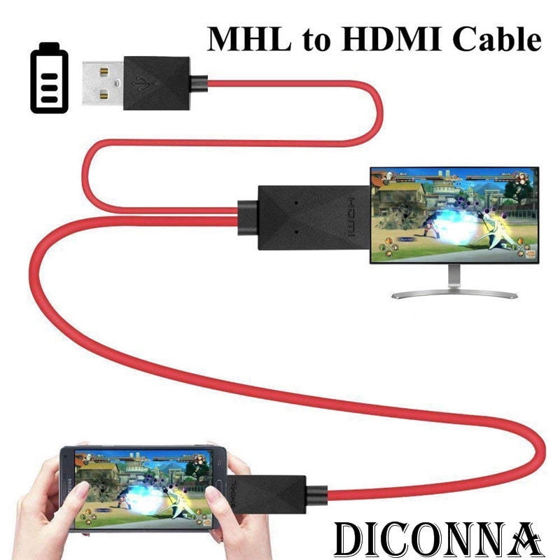 MHL Micro USB to HDMI 1080P HD TV Cable Adapter for Android Phone Walmart