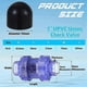 thumbnail image 4 of Clear UPVC Check Valve True Union Swing Check Valves Backflow Valve Pool Ball Non Return Valve Pipe, 4 of 5