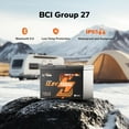thumbnail image 2 of LiTime 12V 100Ah Group 27 Bluetooth LiFePO4 Battery 100A BMS Lithium Battery Low-Temp Protection for RV, Solar System, Trolling Motors (2 Pack), 2 of 9