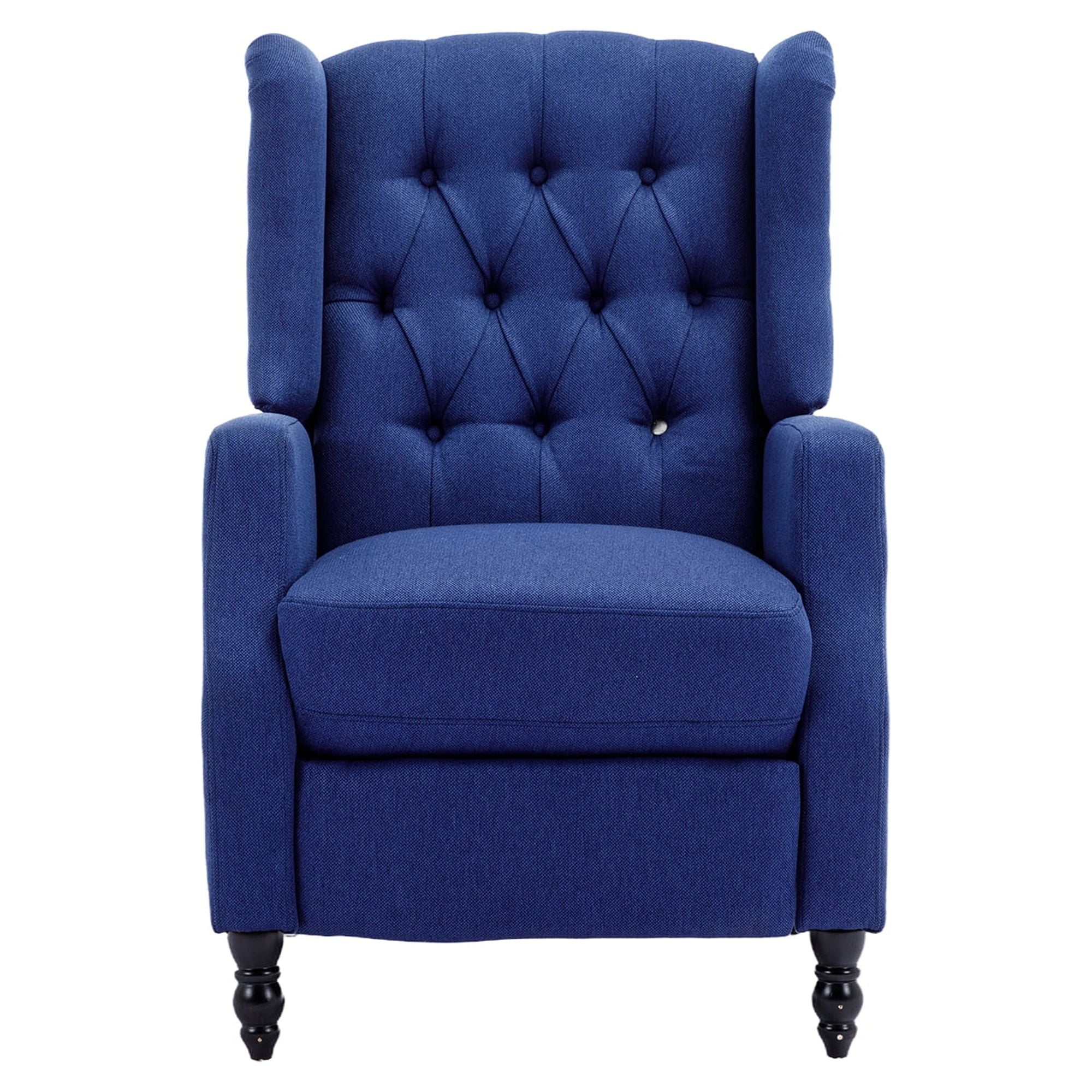 Kadyn Massage Recliner Chair, Fabric Recliner Sofa Home Theater Seating, Single Sofa Armchair Easy Lounge for Living Room, Blue