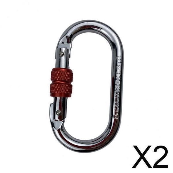 Mosquetón para escalada en roca ,Mosquetón con bloqueo para escalada en roca hebilla 25KN ,Conector para exteriores hamaca Tornillo maestro Engranaje de bloqueo ,Gancho de seguridad de