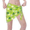 thumbnail image 3 of Disketp St Patrick'S Day7 Women Swimsuit Cover Up Short Chiffon Summer Beach Sarong Bikini Wrap Skirt Bathing Suit, 3 of 7