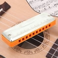 thumbnail image 1 of Instrument à Vent Professionnel, Blues Harmonica 10 Trous Performance Finement Réglée, 1 of 9