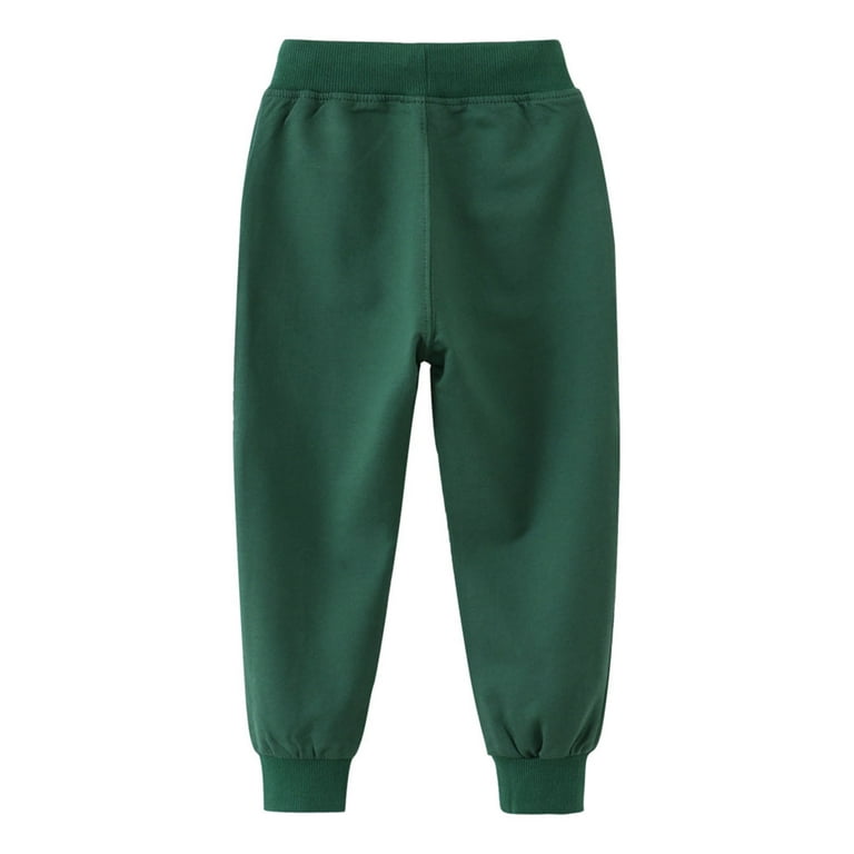Boys green jogging bottoms sale