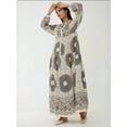 thumbnail image 2 of Printed Long Sleeve Viscose Maxi Dress, 2 of 7