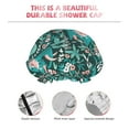 thumbnail image 5 of Kll Lephants In The Jungle Pattern Shower Cap & Bath Cap For Women,Reversible Oversized Waterproof Shower Caps For All Hair Lengths,Elastic Reusable Bathing Hair Cap, 5 of 9
