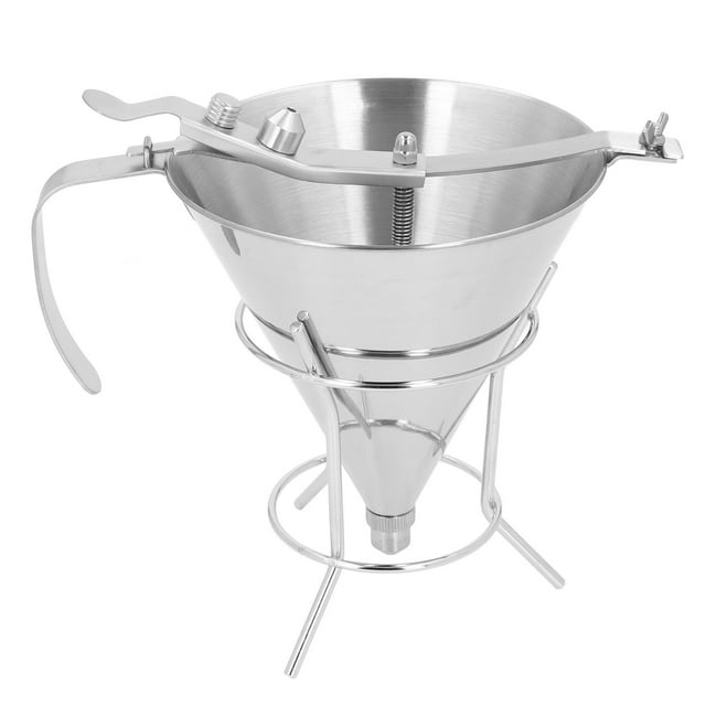 Pancake Batter Dispenser, Stable Precise Dispensing Sturdy Stainless Steel Confectionery Funnel for Home Commercial Kitchen