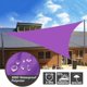 thumbnail image 3 of ZHAOCHENG Toldo triangular para sombrilla de exterior de 3 metros, toldo parasol plegable, toldo paisajístico (morado oscuro), 3 of 5