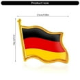 thumbnail image 5 of 100Pcs German Flag Enamel Pins With Secure Fastening National Pride Accessory Great For National Holidays And Parades, 5 of 9