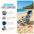 thumbnail image 3 of Ostrich The Backpack 3N1 Portable Chair, Reclining Lounger with Cooler Bag, Blue Stripe, 3 of 12