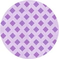 thumbnail image 1 of Ahgly Company Machine Washable Indoor Round Transitional Heliotrope Purple Area Rugs, 4' Round, 1 of 7