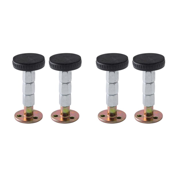 Monstrate Soporte fijo para muebles, 2 uds., estabilizador de cama de pared de aleación inoxidable ajustable, tope de puerta autoadhesivo, Type2 NO2