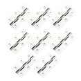 thumbnail image 1 of Whataatahia 8 Piezas Bisagras a tope Plegables de Metal engrosamiento pequeño para Puerta de Armario, Plata, 1 of 5