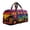 B, variant on Hippie Van Quilted Duffle Bag, Boho Floral Travel Bags with Adjustable Strap, Retro Hippie-Bus Gym Bag for Short Trip, Camping, Beach Vacation
