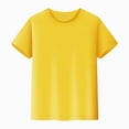 thumbnail image 4 of Larisalt Baby Boy Casual T-Shirt Short Sleeve Plain Top Tees Toddler Kids Boys Crew Neck T-Shirt, 4 of 4