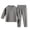 Grey, variant on Splozh Toddler Pjs Boys and Girls Breathable Long Sleeved Home Clothes Solid Color Homewear Set Fall Winter Clothes,White,12-18 Months