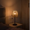 thumbnail image 3 of Creative Paper Rope Lamp with Plug in Cord On/Off Switch for Bedroom, Living, Playroom and Entryway, Natural, 3 of 7