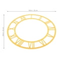 thumbnail image 2 of HONITANO Golden Round Wall Clock with Roman Numeral Face, Acrylic Decorative Timepiece for Home and Office, 1 Set, 2 of 8
