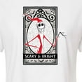 thumbnail image 3 of The Nightmare Before Christmas - Scary And Bright - Juniors Cropped Cotton Blend T-Shirt, 3 of 5