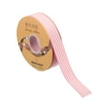 thumbnail image 3 of Unique Bargains 50 Yards x 1' Christmas Striped Ribbon, Pink and White Ribbon Candy Cane Ribbon Roll Wrapping Ribbon, 3 of 6