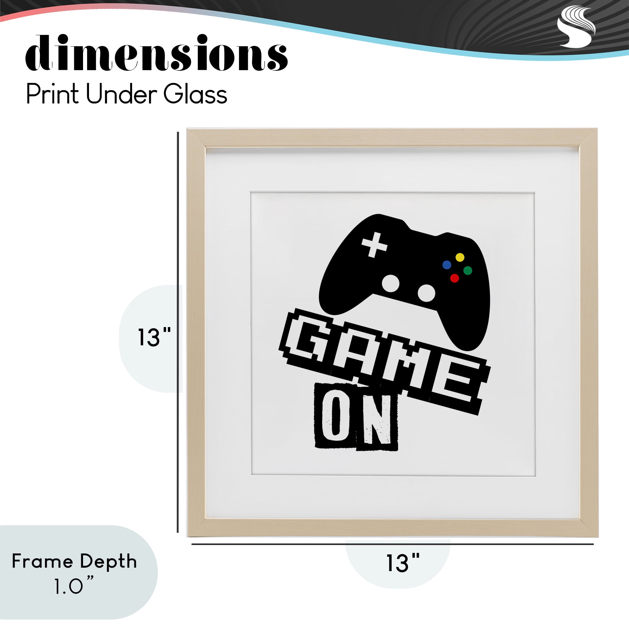 Stupell Industries Playful Game On Birch Framed Print Under Glass, design by Marcus Prime