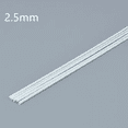 thumbnail image 1 of 5*Plastic Rods Round Assortment 25cm Length ABS Material Round Stick Round Solid Bar DIY Model, 1 of 6