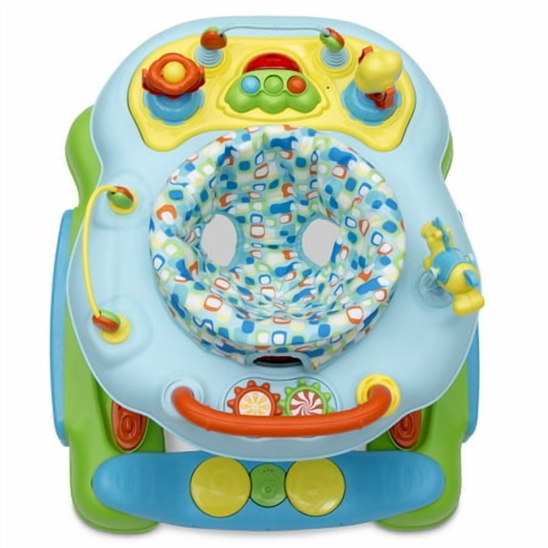 Little Folks 4-in-1 Discover & Play Musical Walker by Delta Children, Blue/Green - Unisex