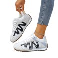 thumbnail image 6 of Domzle Women's Classic Retro Casual Fashion Sneaker | Anit-Slip | Trendy Stylish | Casual Comfortable| Running Walking Shoes White, 6 of 8