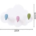thumbnail image 2 of 23x14.5cm Kids Room Clothes Hooks Children Cloud Rack No Drilling Wall Mounted Hook, 2 of 5