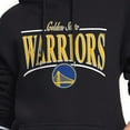 thumbnail image 3 of Women's Starter Black Golden State Warriors Arch Stripe Fleece Hoodie, 3 of 3