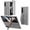 Gray, variant on ELEHOLD Case for Samsung Galaxy Z Fold 4, Shockproof Full Body Hand Strap Case with Stand & Bulit-in Screen Protector,Black