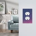 thumbnail image 5 of KLL Violet Glitter Pattern Electrical Outlet Covers, 3" x 5" 1 Pack Electric Receptacle Plug Covers for Decorator Receptacle Outlet & Switch-Style S, 5 of 6