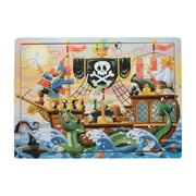 Eliiti Wooden Pirate Ship Jigsaw Puzzle for Kids 3 to 5 Years Old Boys